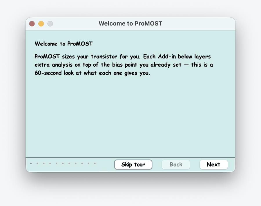 The add-in capability overview: one page per add-in listing what it computes
